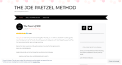 Desktop Screenshot of joepaetzel.com
