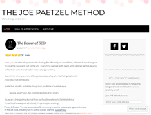 Tablet Screenshot of joepaetzel.com